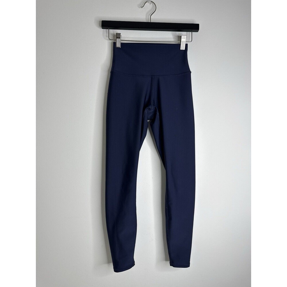 Alo Yoga Navy High Waist Leggings Women’s Athletic Yoga Pants Stretch Blue